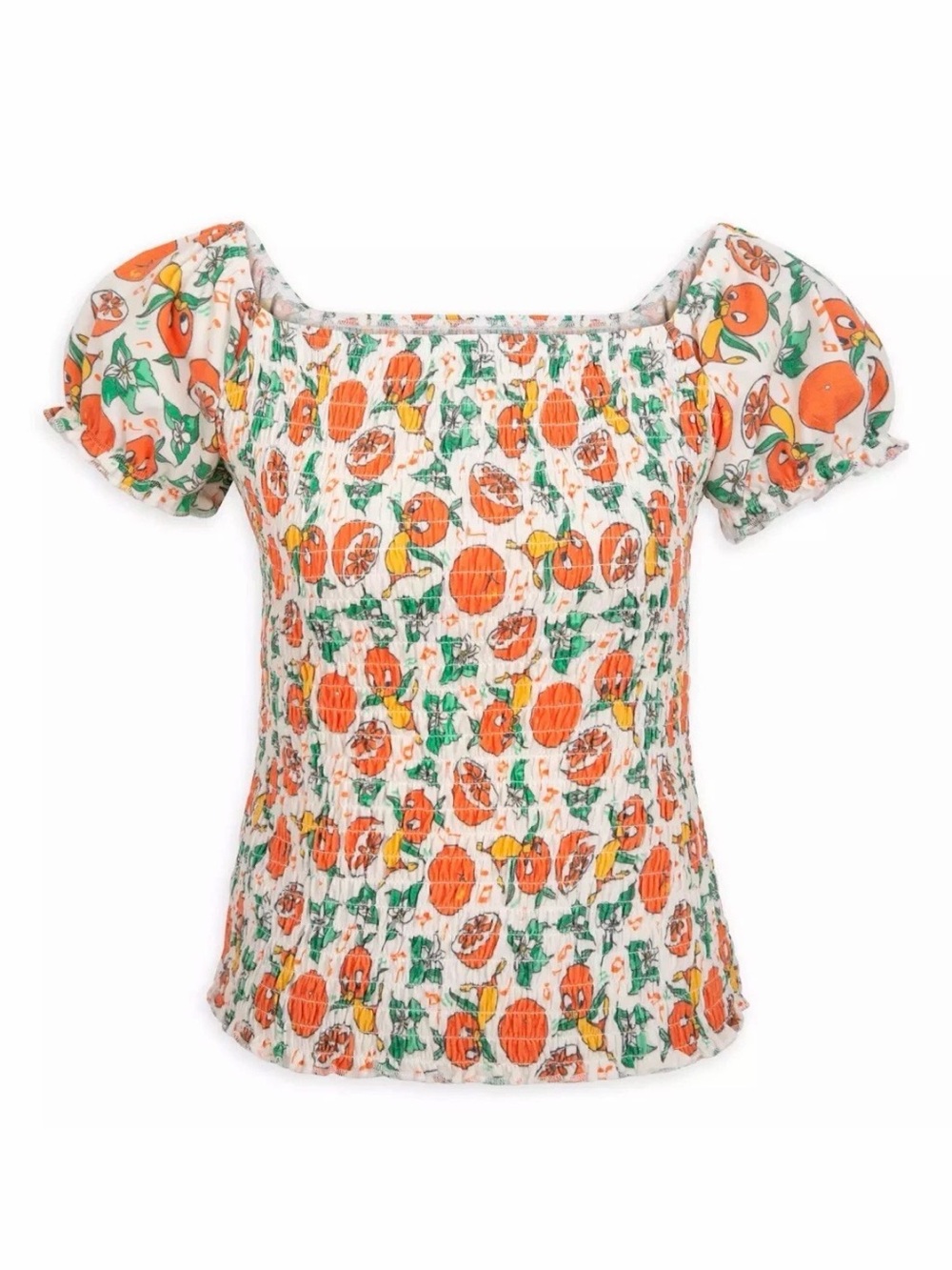 🍊 New with tags Disney vault 50 orange bird smocked top size medium